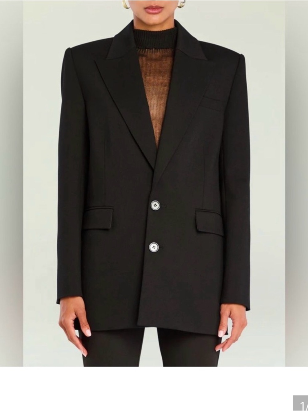 SER.O.YA Black Tailored Sophia Blazer NWT size M